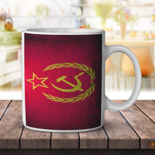 Soviet Flag Grunge - Coffee Mug