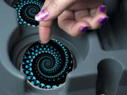 Spade Spiral - Car Coasters