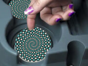 Spiral Slice - Car Coasters