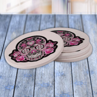 Sugar Skull - Drink Coaster Gift Set