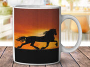 Sunset Horse Equestrian - Coffee Mug