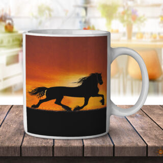 Sunset Horse Equestrian - Coffee Mug