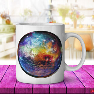 Tie Dye Marble Earth - Coffee Mug