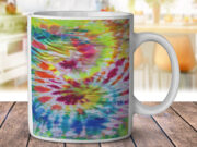 Tie Dye Pattern Painting - Coffee Mug