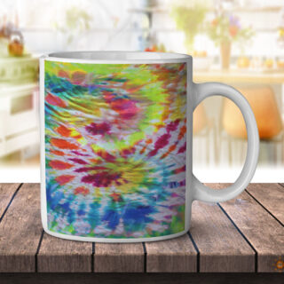 Tie Dye Pattern Painting - Coffee Mug