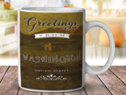 Washington United States Greetings - Coffee Mug