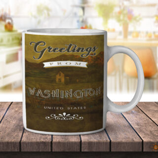 Washington United States Greetings - Coffee Mug