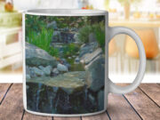 Waterfall On The Rocks - Coffee Mug