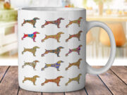 Weimaraner Gold Dog - Coffee Mug