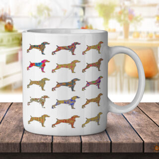 Weimaraner Gold Dog - Coffee Mug