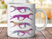 Whippet Pattern - Coffee Mug