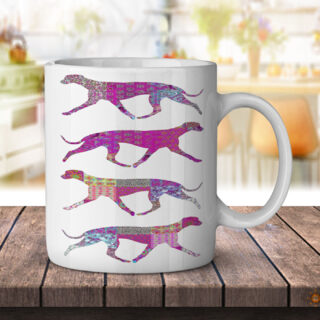 Whippet Pattern - Coffee Mug