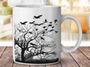 Winter Crows Dead Tree - Coffee Mug