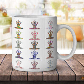 Yoga Lotus Pattern - Coffee Mug