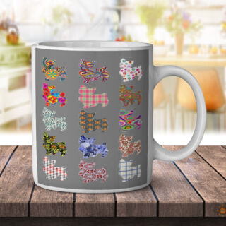 Yorkie Dog Pattern - Coffee Mug